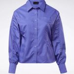 Reebok x Cardi B. Ruched-Sleeve Active Shirt, Plus Size 1X New with Tag Photo 2