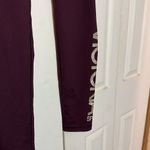 Victoria's Secret Sport Dark Purple Leggings Gold Glitter Writing Size Medium Photo 7
