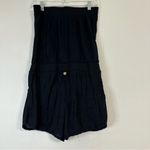 Rhapsody  Neutral Black Sleeveless Romper with pockets Photo 9