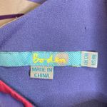 Boden 100% Silk Pink and Purple Floral Sheath Kaftan Dress W Photo 2