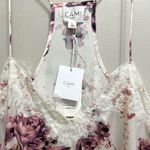 Cami NYC NWT  Silk Floral Print Camisole Tank Top in Garden Floral Pink Size L Photo 3