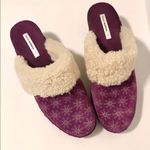 Isaac Mizrahi Oak Purple Suede Shearling Mule Photo 7