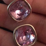 Swavorski Blush Crystal 5 Carat Stud Earrings  Photo 0