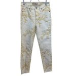 Free People  Floral Printed High Rise Skinny Jeans Casual‎ Everyday Style Size 25 Photo 2