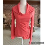 Pomelo Coral Knit Hi Low Moto Jacket XS Orange Photo 4