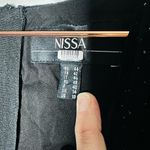 NISSA Black Velvet Crystal Embellished Sparkle Waist Strap Mini Dress Size US 10 Photo 7