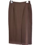 Vintage 90's Casual Corner Brown Pencil Skirt Photo 3