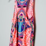 Mara Hoffman Neon Kaleidoscope Print Racerback Shirt Tank Top Blouse Size S Photo 7