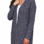 Leo & Nicole  Blue Marled Knit Open Front Cardigan Photo 0