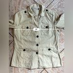 Selene Sport Cream Trench Coat with Belted Waist Size L Photo 10