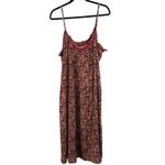 Natural Life Women L XL Boho Floral Print Midi Maxi Dress Embroidered Ruffle Photo 2
