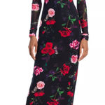 Revolve AFRM Didi crew neck floral long sleeve black Maxi Dress M Size M Photo 0