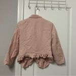 Anthropologie Catonnier Blush Pink Ruffled Blazer XS Photo 4