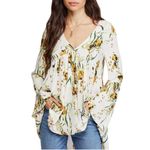 Free People Bella Floral Bell Sleeve Festival Mini Boho Tunic Sz S Photo 0