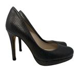 LK Bennett L.K. Bennet London Bronze Textured Platform Leather Pumps 36 Photo 1