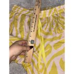 Anthropologie pajama set pants long sleeve green pink zebra stripe Photo 7