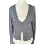 Aeropostale  - NWT Cropped Crochet Cardigan Sz L Photo 3