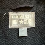 Converse  One Star black wool blend belted pea coat size m Photo 1