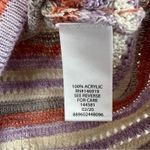 Cloud Chaser  Tank Top Womens L Purple Striped Crochet Knit Retro Y2K 70s Boho Photo 4