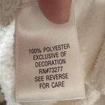 Croft & Barrow Festive Winter Blue and White Snowflake Fleece Sweat Shirt Croft and Borrow Photo 5