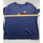 Croft & Barrow ‎ Blue 3/4 Sleeve Dachshund Dog Front Print Casual Cotton Shirt XL Photo 2