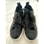 Musse & Cloud  Womens Black Leather Sneaker Size 8 Photo 4