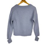 Tibi Womens Alpaca Textured Sweater Sz Small Vneck Boxy Blue Photo 1