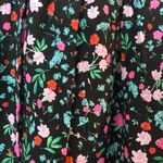 Kate Spade  Scenic Route Greenhouse Lace Yoke Top Black Pink Green Floral NEW Photo 5