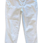 Talbots  Flawless High Waist Jeggings Crop‎ White Denim Jeans Size 14 Photo 0