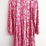 Sanctuary  Dress New Crush Babydoll Tiered Long Sleeve Dress Oasis Bloom Sz S NWT Photo 12