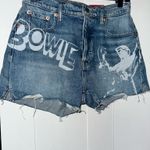 Lucky Brand NWT Legend Bowie High Rise Mom Short Graphic Raw-Hem Shorts Photo 12