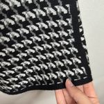Calvin Klein Black and Houndstooth Sleeveless Knit Mini Sweater Dress L Photo 9