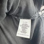 John Mark  Embroidered Blouse Top Womens Large V-Neck 3/4 Sleeve Boho Black White Photo 6