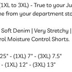 Judy Blue Merry Tummy Cntrl Hi-Rise Moisture Cntrl Dark Wash Denim Shorts, Sz 2XL See pic of size chart Photo 3
