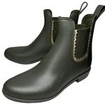 Jack Rogers  Sallie Women’s Size 6 Green Chelsea Rubber Ankle Rain Boots Shoes Photo 0