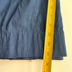 Anthropologie  Maeve The Collette wide leg pants Linen blend crop navy blue 33 Photo 6