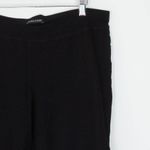 Eileen Fisher Womens Stretch Crepe Slim Ankle Pull On Pants Size L Black Staple Photo 1