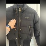 Sean John  Black Puffer Down Feather Jacket Gold Accents Sz S no hood Photo 8