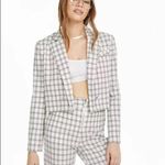 We Wore What Danielle Bernstein Plaid Cropped Blazer, Shorts AND Pants Set  •‎ NWT Photo 1