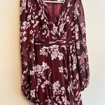 Mac Duggal Leena for Floral Chiffon Red Gown From Rent The Runway Size: XS 0 Photo 5