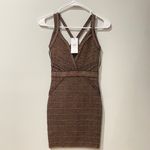Guess Bronze Bodycon Cocktail Dress Photo 2