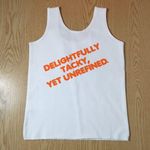 Hooters B21 New Girl Uniform Tank Clearwater FL w/a spot Cotton Spandex Medium Photo 3