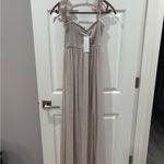 Aakaa Vici‎ ( )  Beige Maxi Dress size Small NWT Photo 3