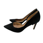 Tory Burch  Size 10 Black Leather Suede Heels Shoes d'Orsay Pumps Women's Photo 5