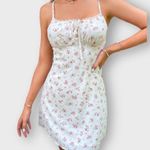 Ditsy Floral Babydoll Dress with Tie Front Size XS Photo 8