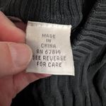 Vintage Genelli Textured Silk Long Sleeve Shirt Medium Black Photo 5