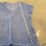 J.Crew 100% Linen Light Blue V-Neck Women's Top size XL Photo 8