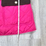 Charter Club Pink Quilted Jacket with Brown Trim M Photo 3