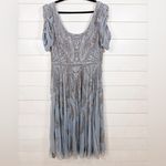 Mac Duggal NEW  Plus Size Silver A5434 Beaded Dress, Size 16, MSRP $498 Photo 4