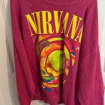 Urban Outfitters Pink Nirvana Sweatshirt Photo 0